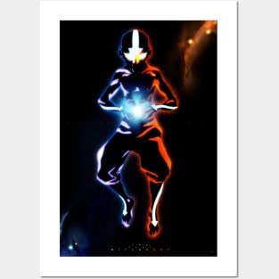 Avatar aang Avatar state Posters and Art